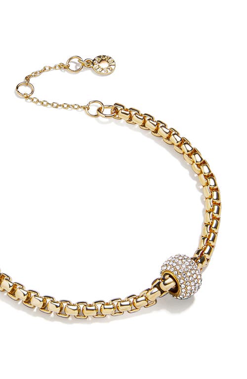 Baublebar Pave Rondelle Jonie Link Bracelet In Gold