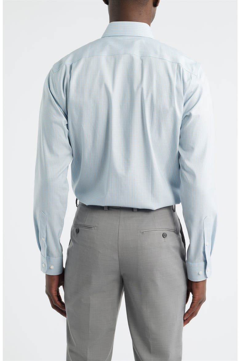 Trim Fit Premium Performance Dress Shirt, Alternate, color, BLUE OAKSPIRE GRID