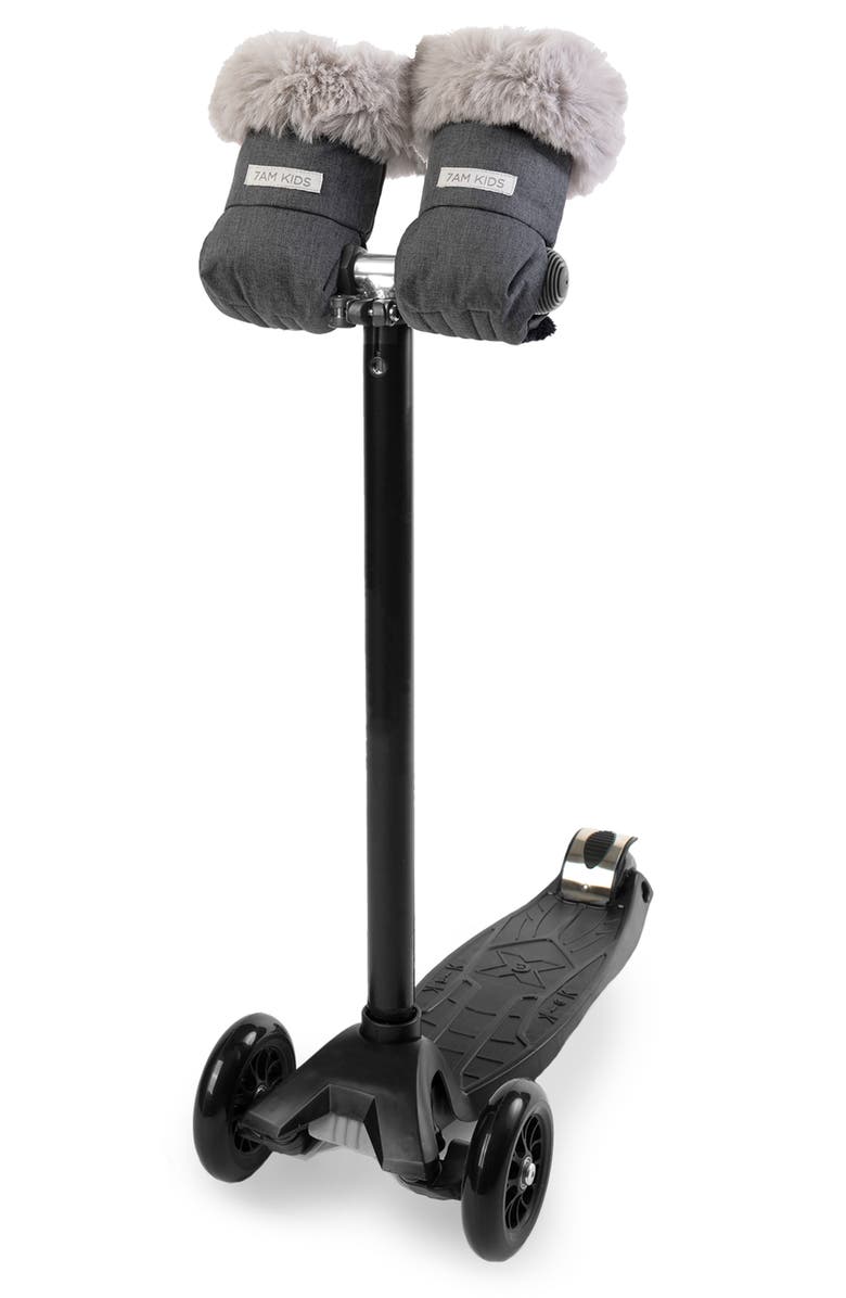 7 A.M. Enfant Warmmuffs Tundra Faux Fur Trim Water Repellent Muffs, Main, color, 