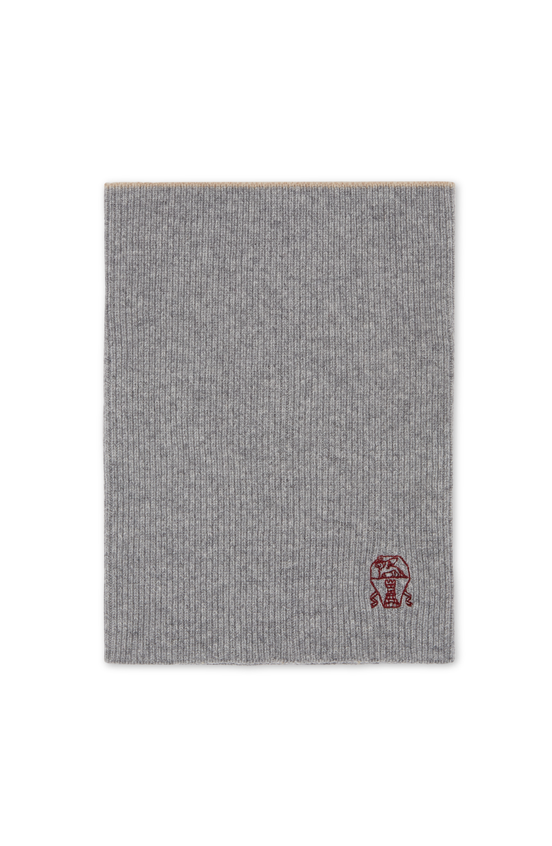 Brunello Cucinelli Neck warmer, Main, color, Light Grey