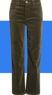 Democracy Itty Bitty Crop Corduroy Flare Pants