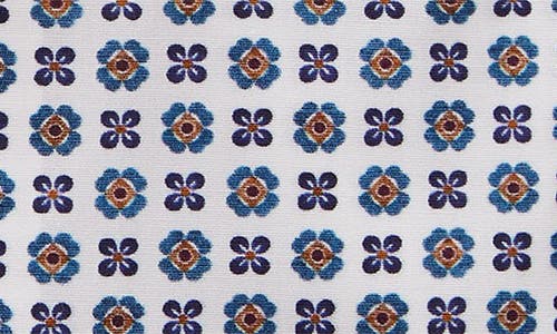 Emanuel Berg Modern Fit Floral Stretch Button-up Shirt In Blue