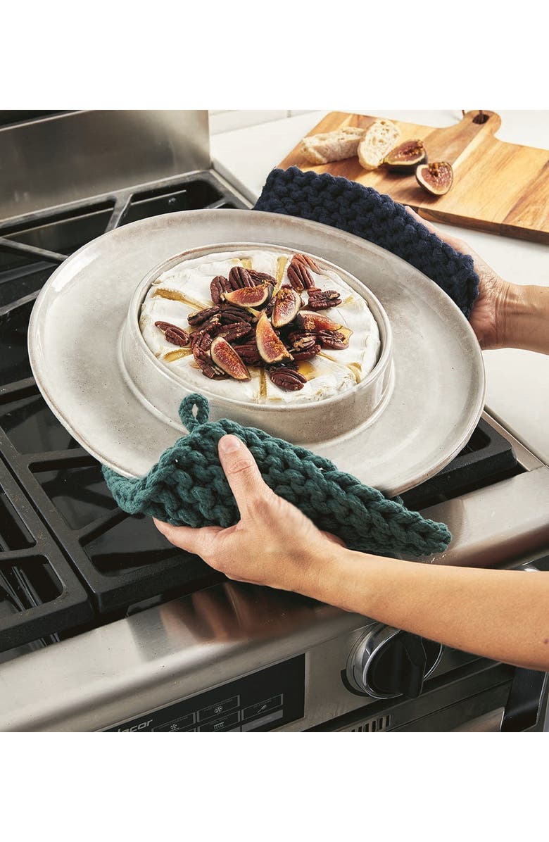 tag Stinson Party Size Brie Baker Light Gray Ceramic Dish, Alternate, color, Gray