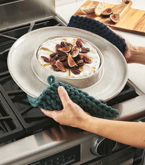 Tag Stinson Party Size Brie Baker Light Gray Ceramic Dish In Gray