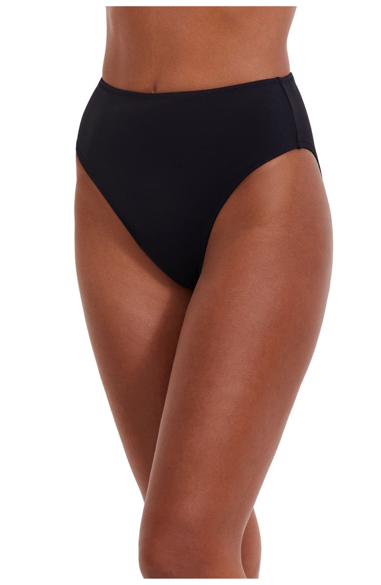 Flirtt Gottex Solid High Rise Bottom, Alternate, color, 