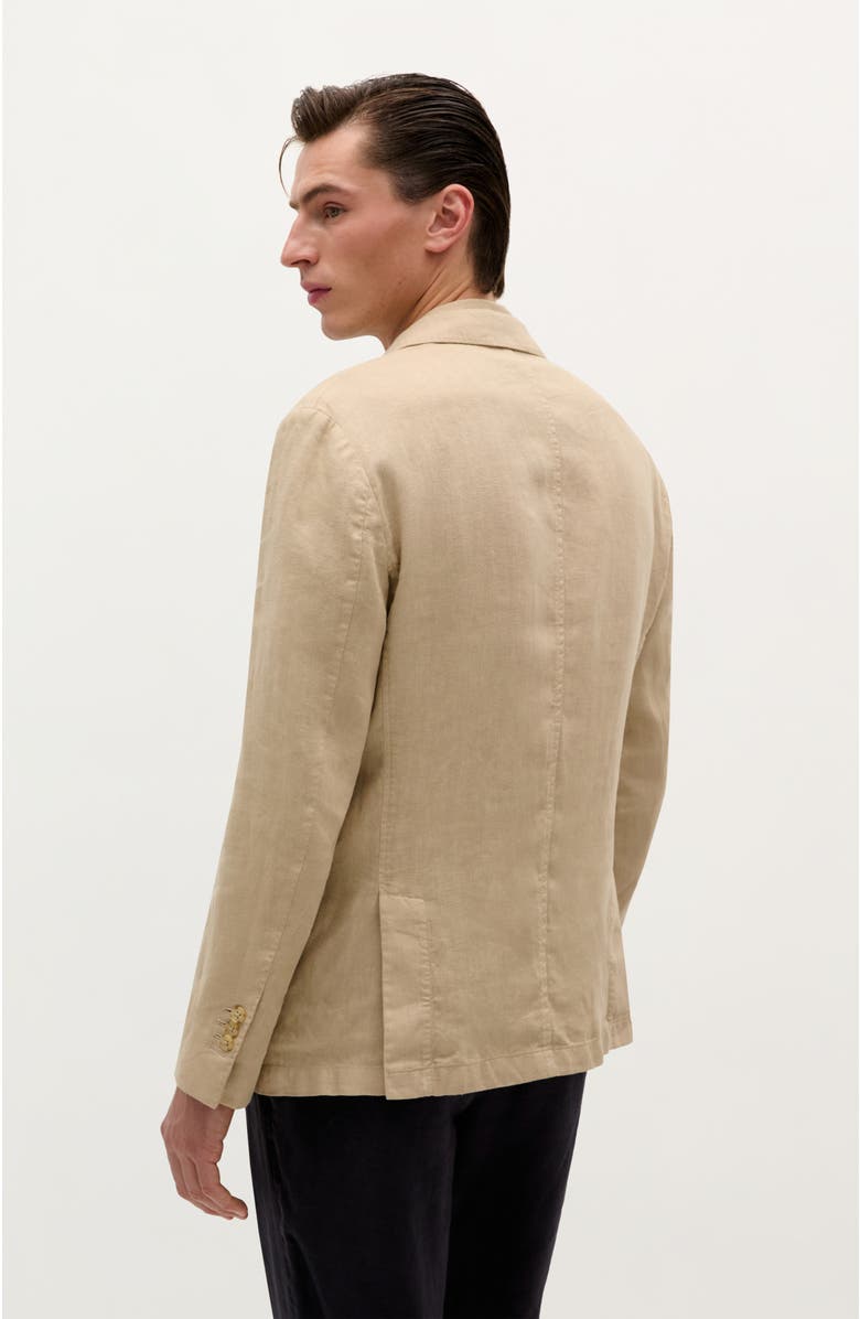 Scalpers Florence Linen Blazer, Alternate, color, Taupe