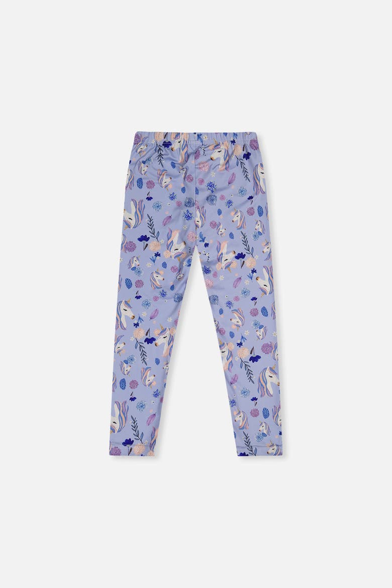 Allover Unicorn Soft Elastic Waistband Leggings, Alternate, color, Purple Unicorn Print