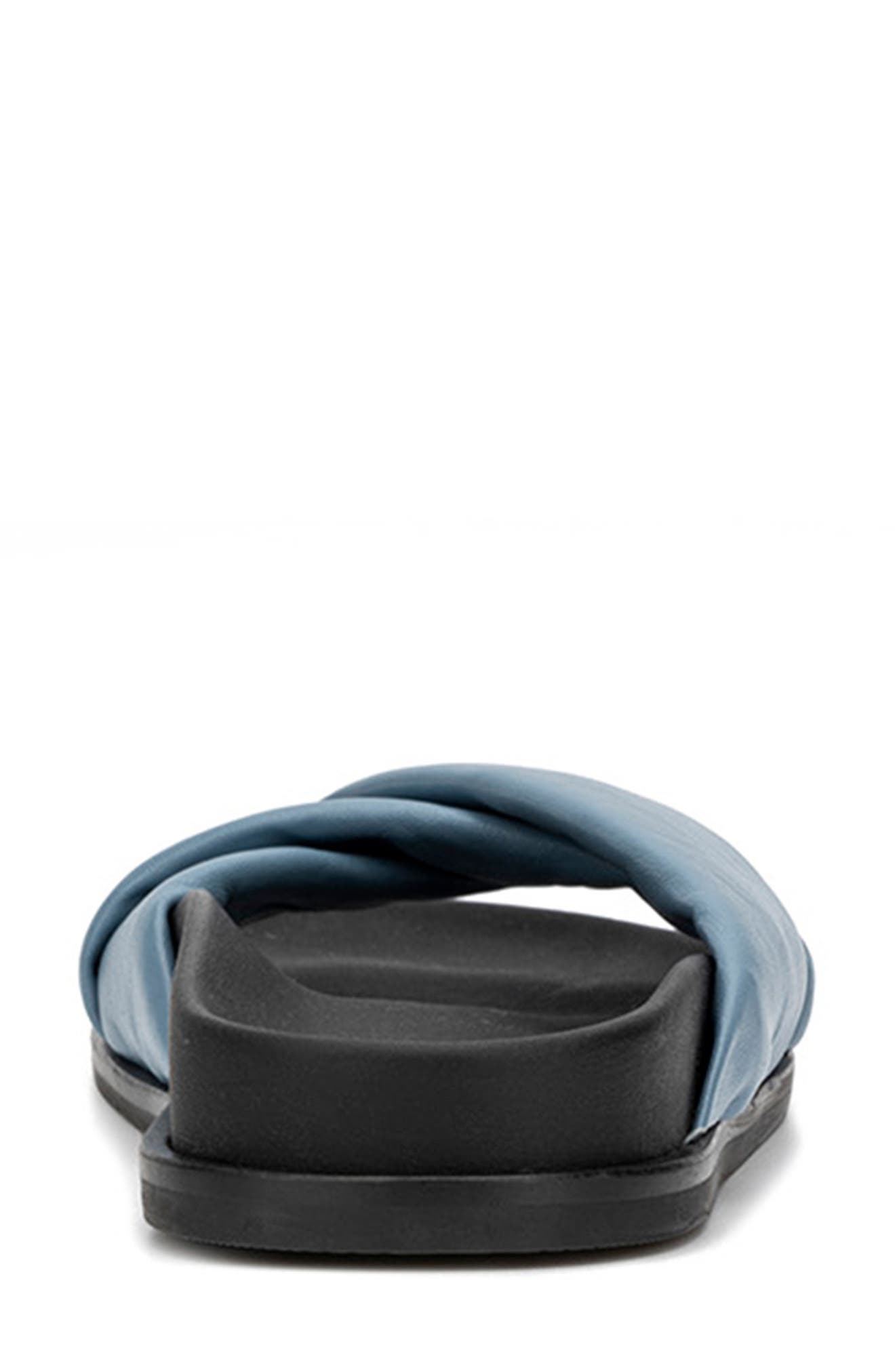 Ileena Nappa Slide Sandal, Alternate, color, MALIBU BLUE