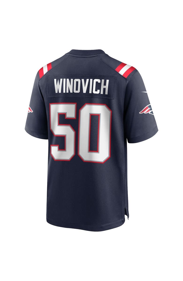 Nike Men's Nike Chase Winovich Navy New England Patriots Game Player Jersey, Alternate, color, 
