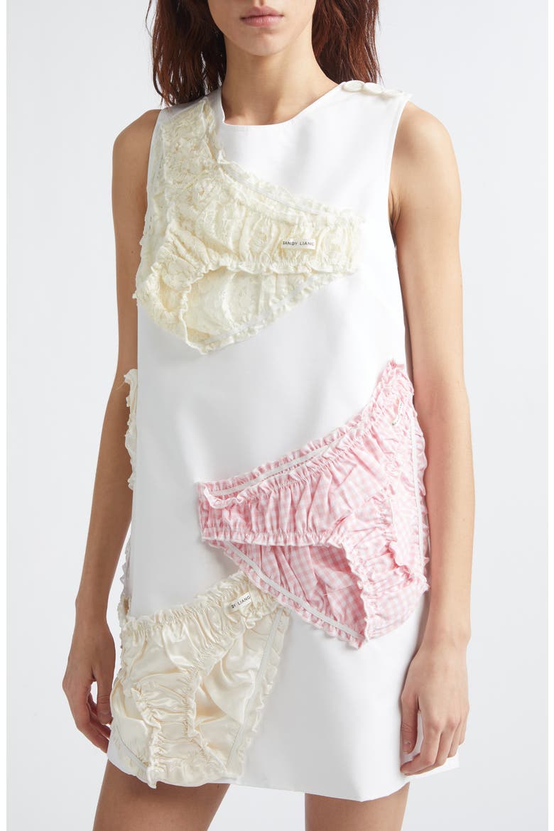 Copellia Cotton Poplin Sleeveless Minidress, Alternate, color, WHITE