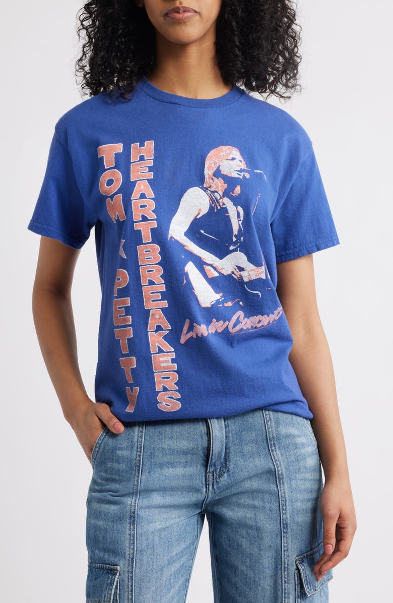 Junk Food Tom Petty Live Cotton Graphic T-Shirt, Main, color, 