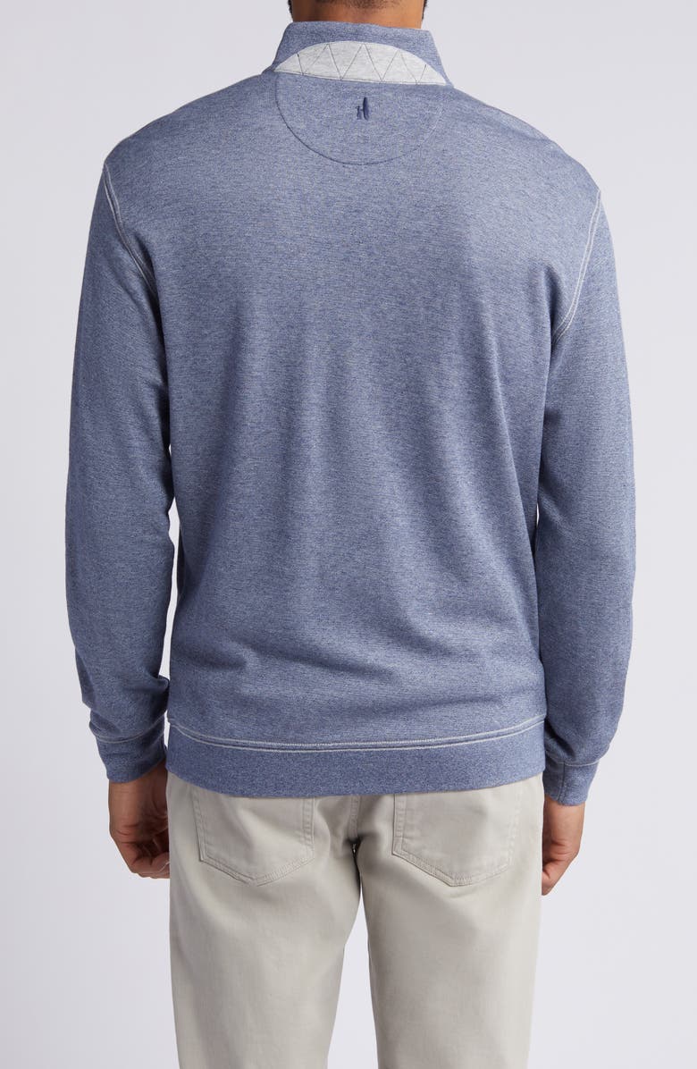 johnnie-O Hanks Heathered Quarter Zip Pullover, Alternate, color, Navy