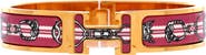 Pre-Owned Hermes Clic H Bracelet Printed Enamel Narrow