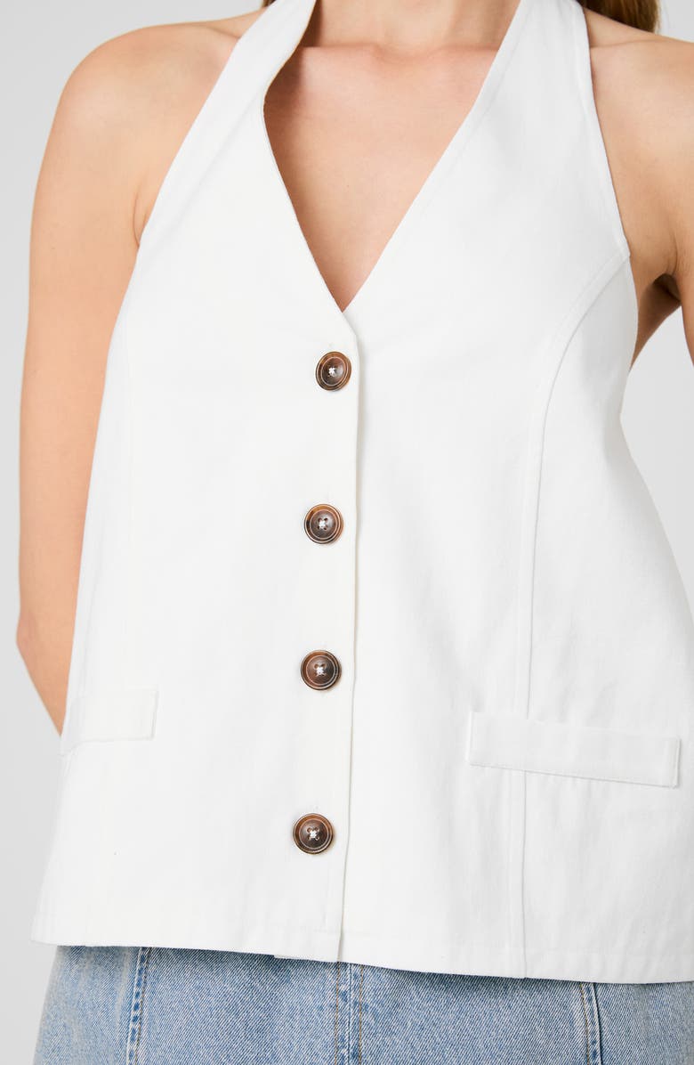 French Connection Keller Halter Top, Alternate, color, Summer White