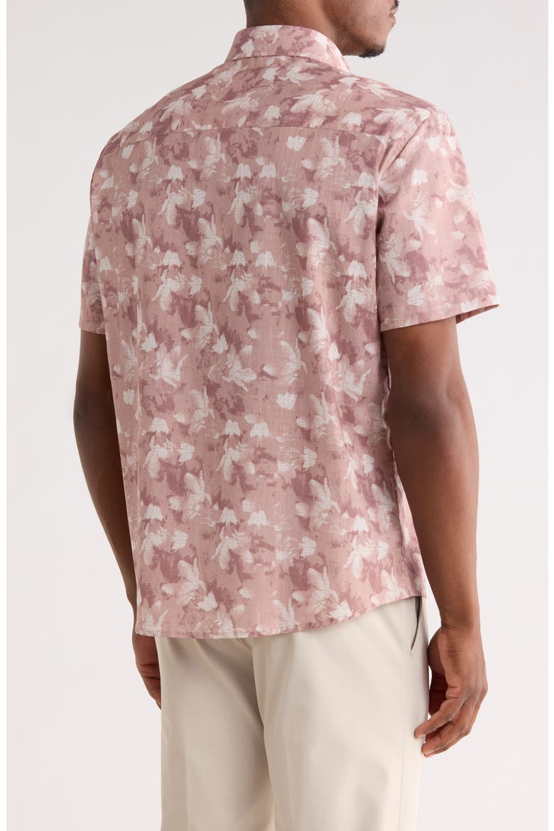 Umberto Short Sleeve Button-Up Shirt, Alternate, color, POWDER CORAL
