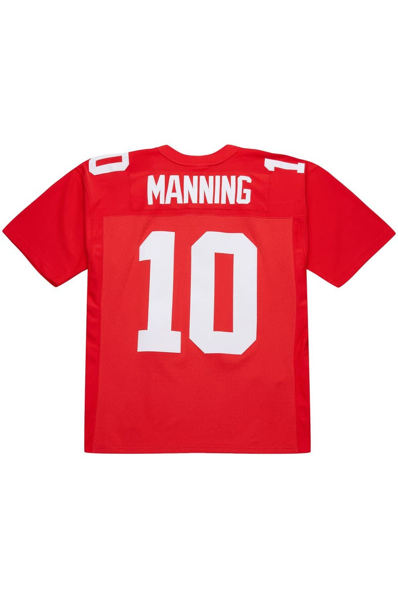 Men's Mitchell & Ness Eli Manning Red New York Giants 2004 Legacy Replica Jersey, Alternate, color, Red