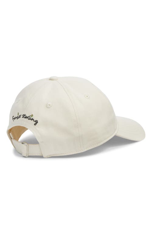 Frasier Sterling Martini Baseball Cap In White