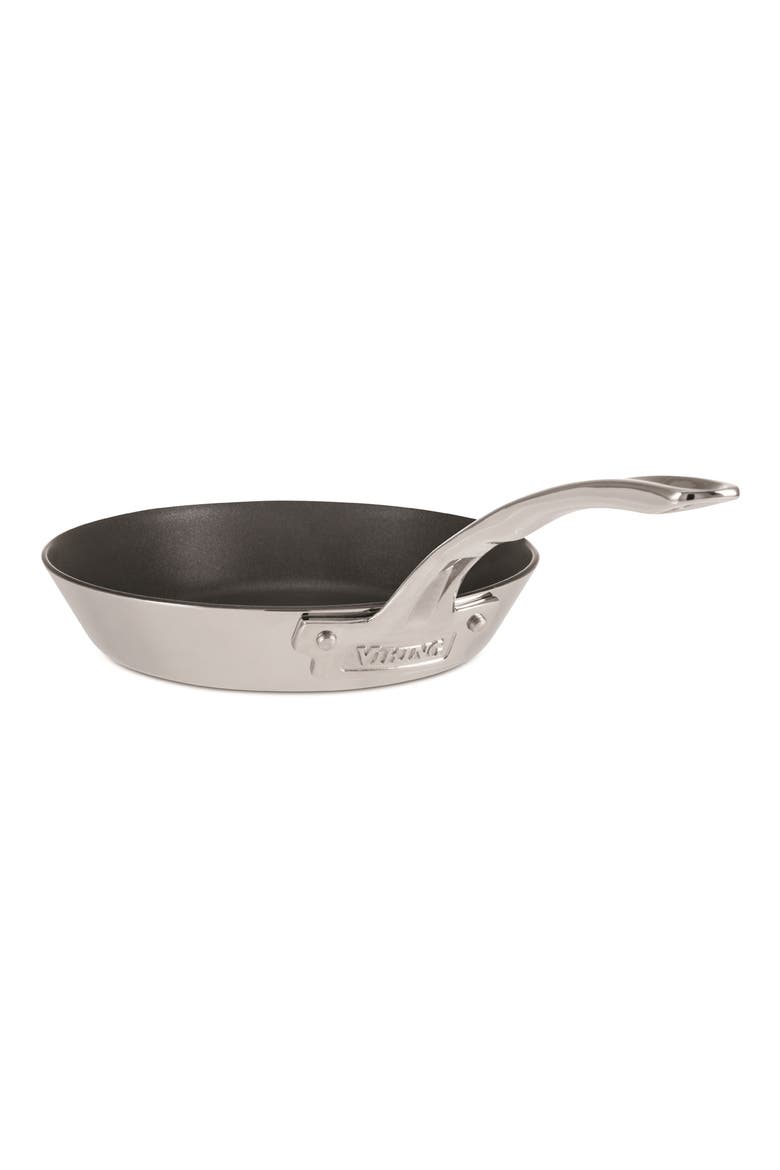 Contemporary 8-Inch Eterna Nonstick Fry Pan, Main, color, STAINLESS STEEL