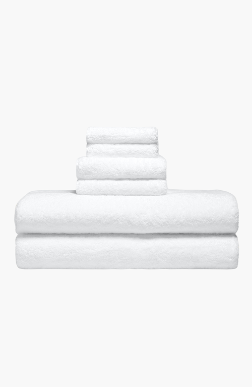 Italic Ultraplush Australian Cotton Luxe Towel Set In White