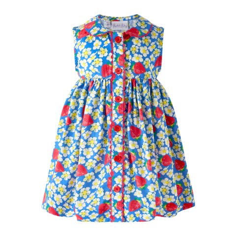 Strawberry Button-Front Dress and Bloomers (Baby)