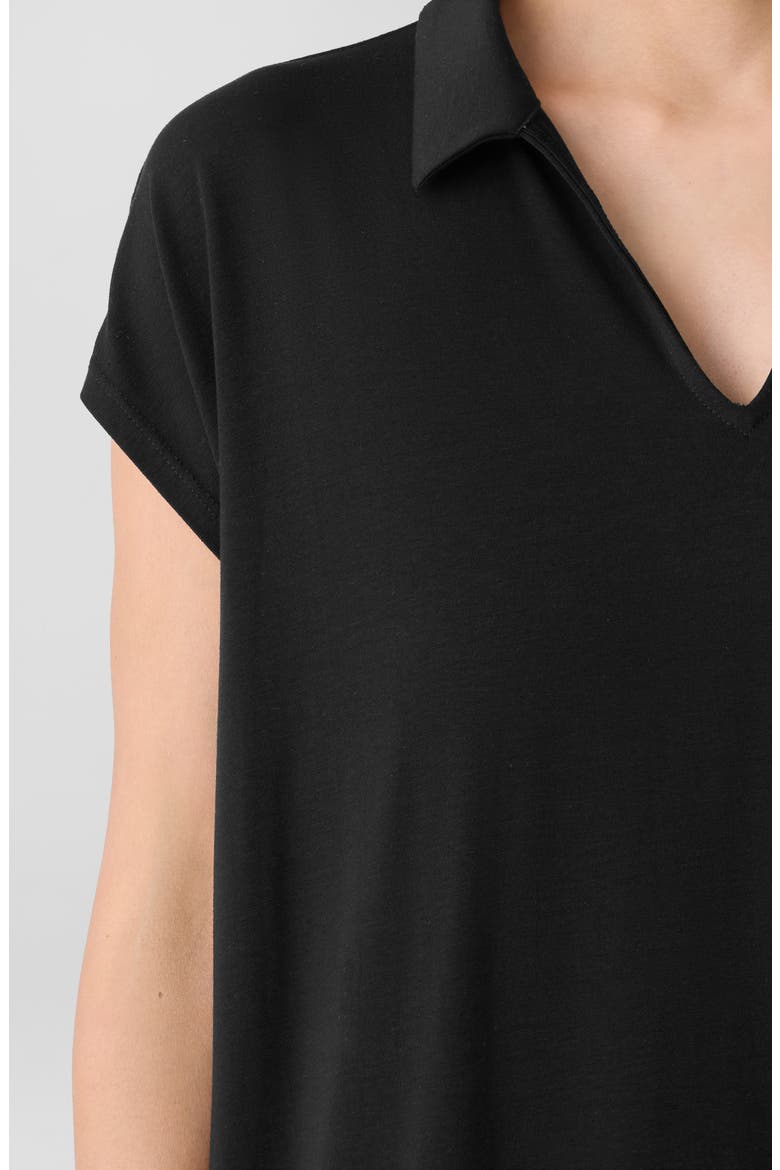 Classic Collar Shift Dress, Alternate, color, BLACK