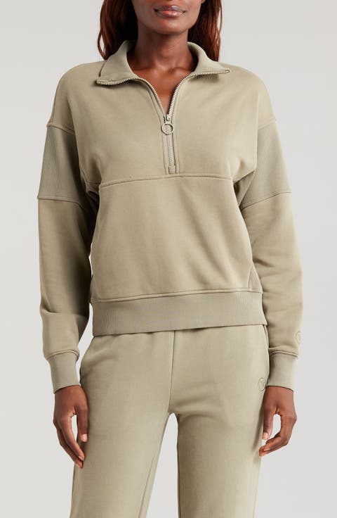 Sedona Cotton Blend Half-Zip Sweatshirt