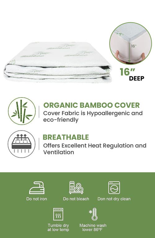 Luxury Home Hypoallergenic Mattress Protector In White