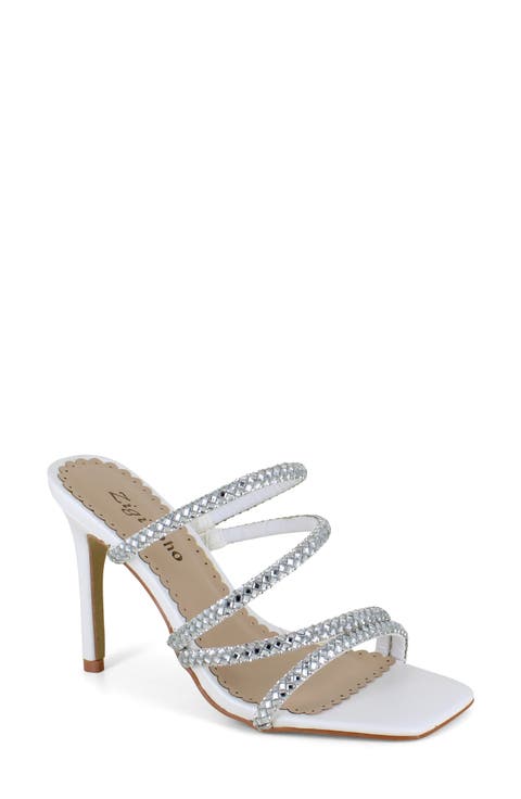 Rhinestone Strap Stiletto Sandal (Women)