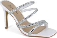 ZIGISOHO Rhinestone Strap Stiletto Sandal