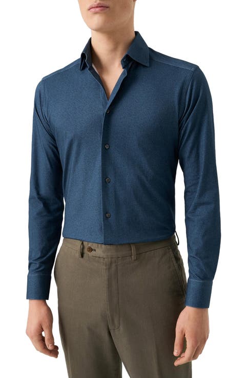 Slim Fit 4Flex Fit Stretch Jersey Dress Shirt