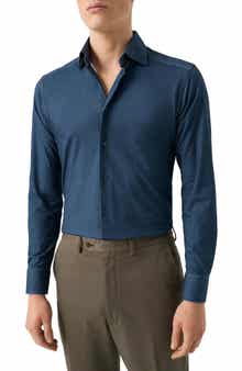 Slim Fit 4Flex Fit Stretch Jersey Dress Shirt