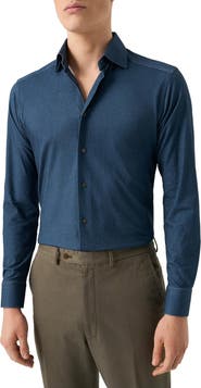Eton Slim Fit 4Flex Fit Stretch Jersey Dress Shirt