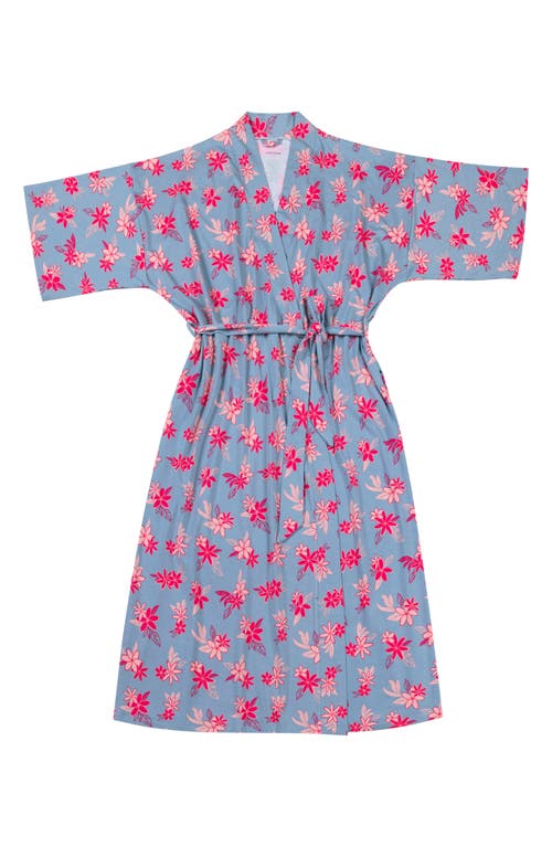 Coco Moon Tiare Breeze Robe In Blue/pink
