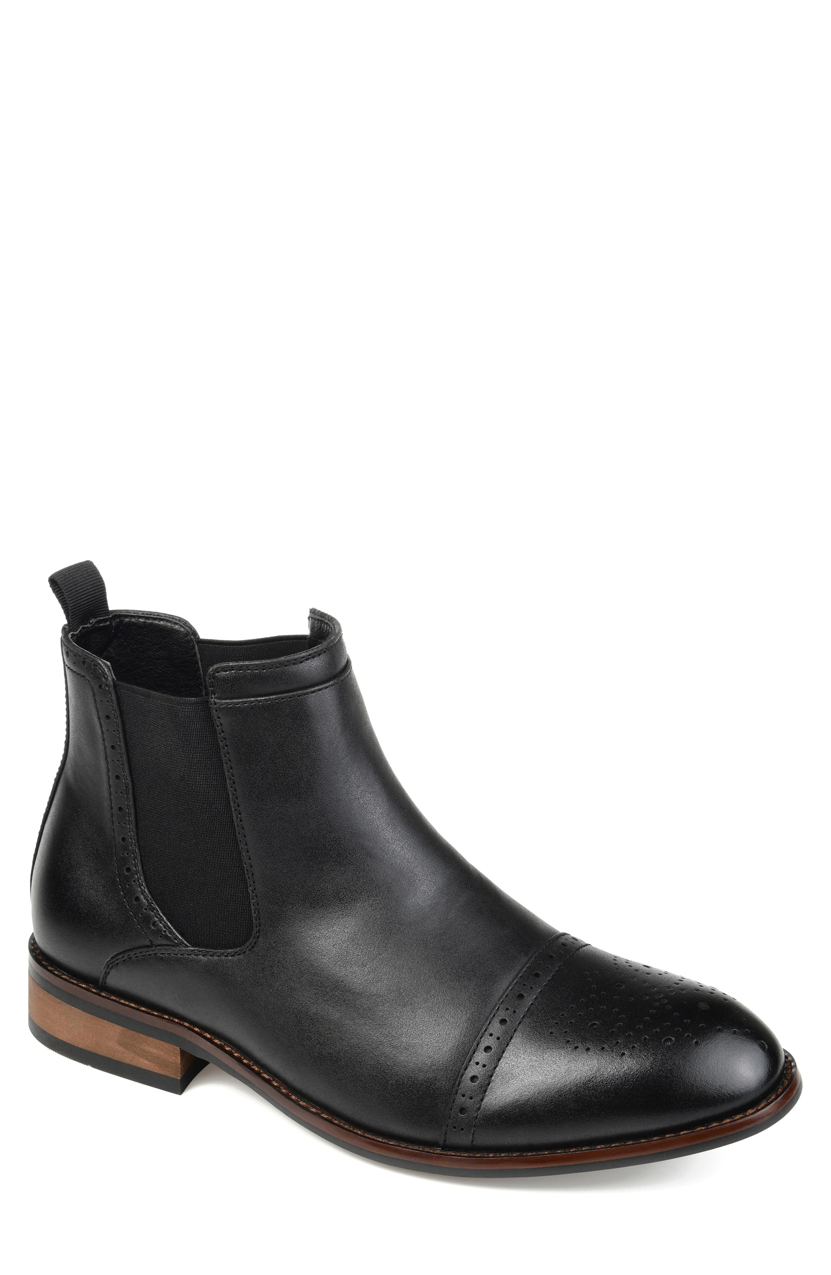 VANCE CO Garrett Cap Chelsea Boot - Wide Width
