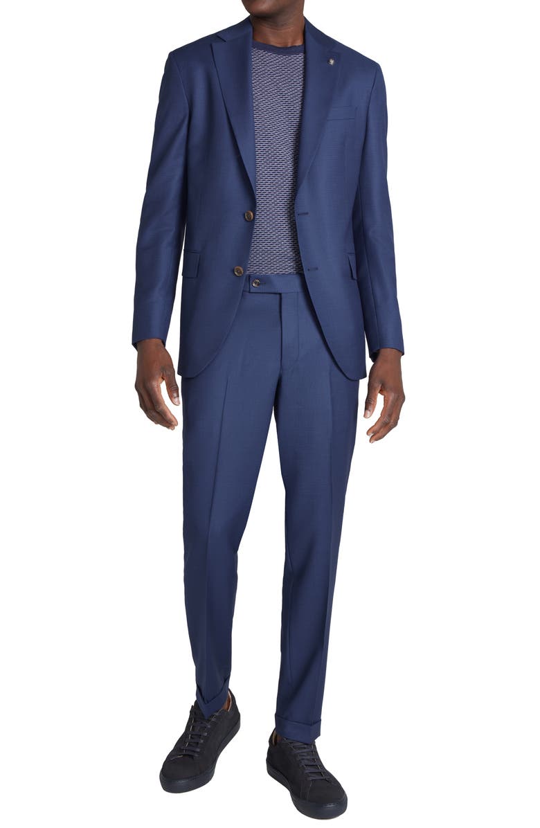 Jack Victor Dean Textured Soft Constructed Wool Suit, Main, color,