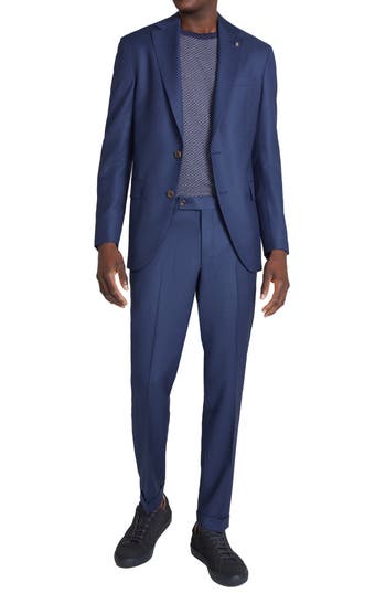 Jack Victor Dean Textured Soft Constructed Wool Suit