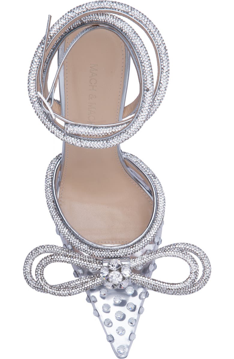 Mach & Mach Double Crystal Bow Pointed Toe Pump, Alternate, color,