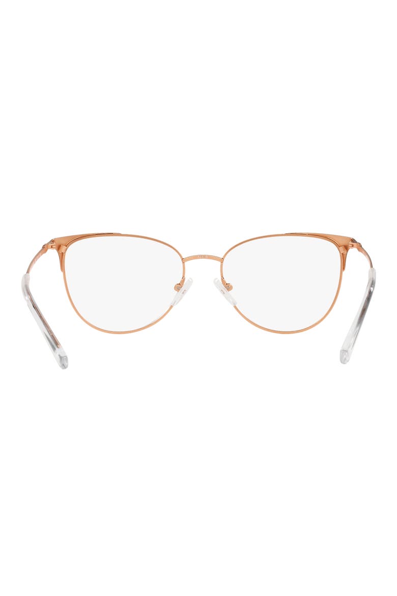 52mm Cat Eye Optical Glasses, Alternate, color, BLACK GOLD