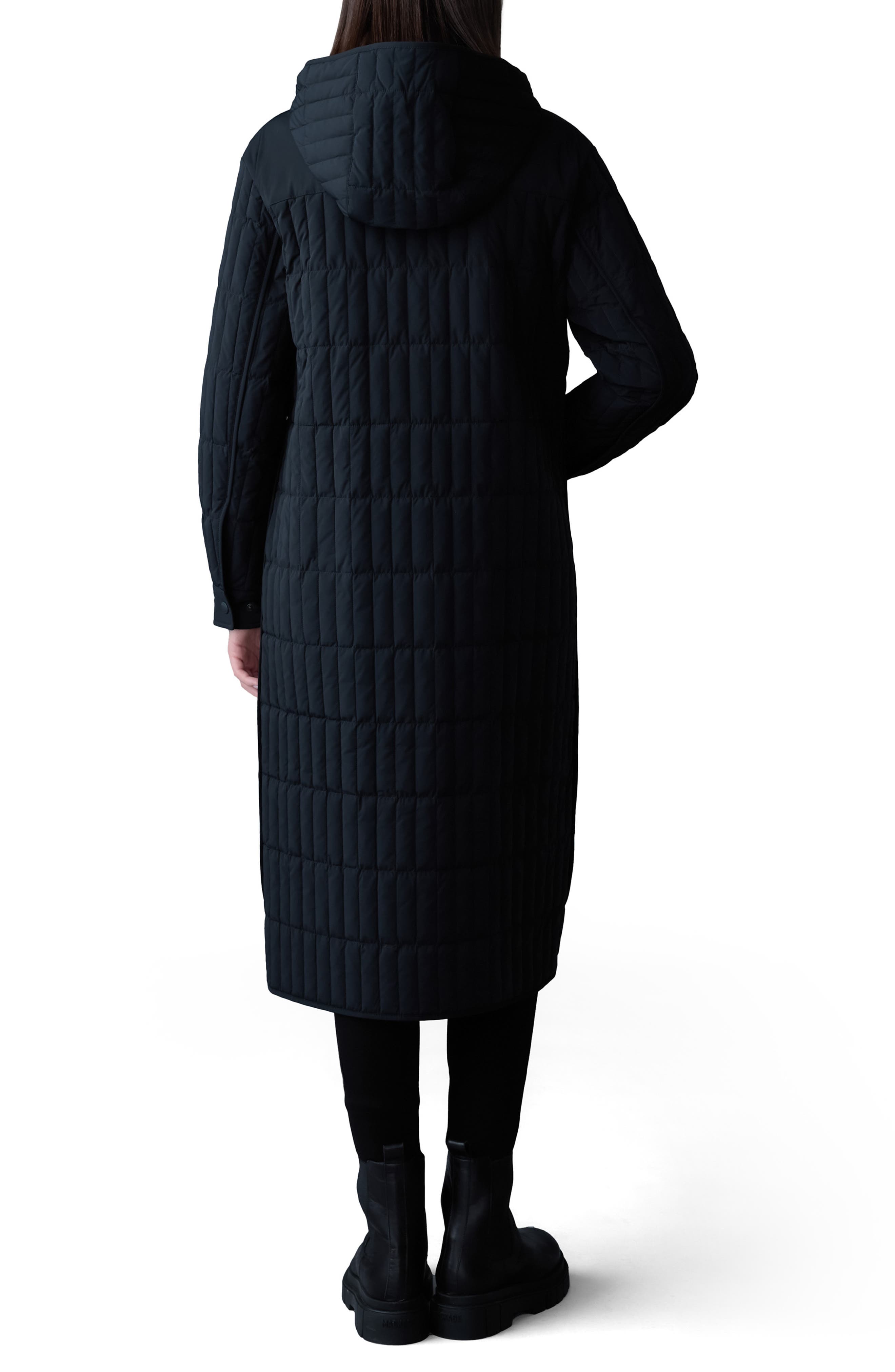 Tadoka Down & Feather Long Hooded Coat - image 2