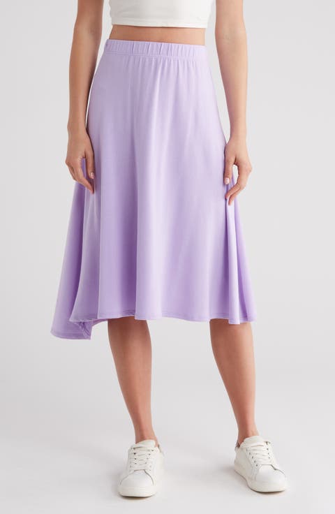 Flare Midi Skirt