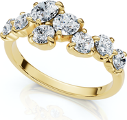 Bliss Diamond 1.00Ct Diamond Constellation Wedding Anniversary Ring 14k Gold or Pt Lab Grown