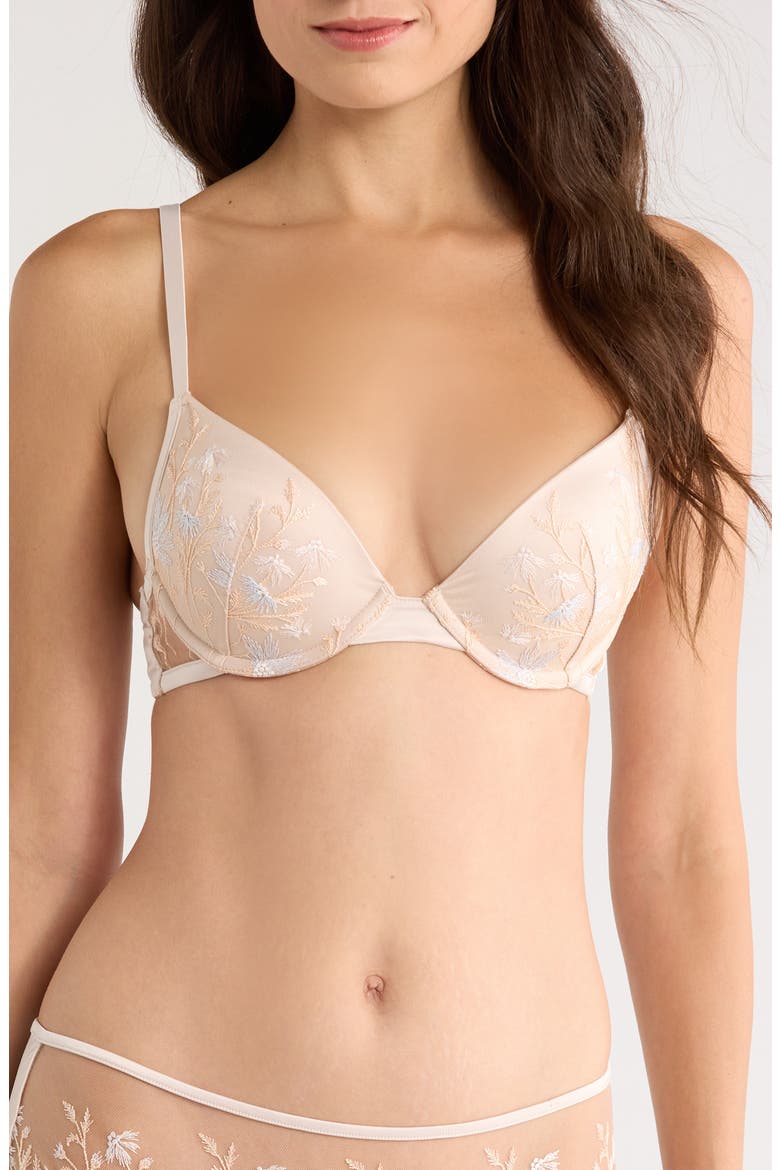 Champetre Classique Underwire Balconette Bra, Main, color, DUNE