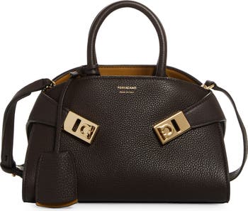 FERRAGAMO Mini Hug Soft Leather Top Handle Bag | Nordstrom