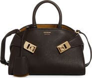FERRAGAMO Mini Hug Soft Leather Top Handle Bag