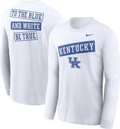 Nike Men's Nike White Kentucky Wildcats Two-Hit Classic Location Long Sleeve T-Shirt