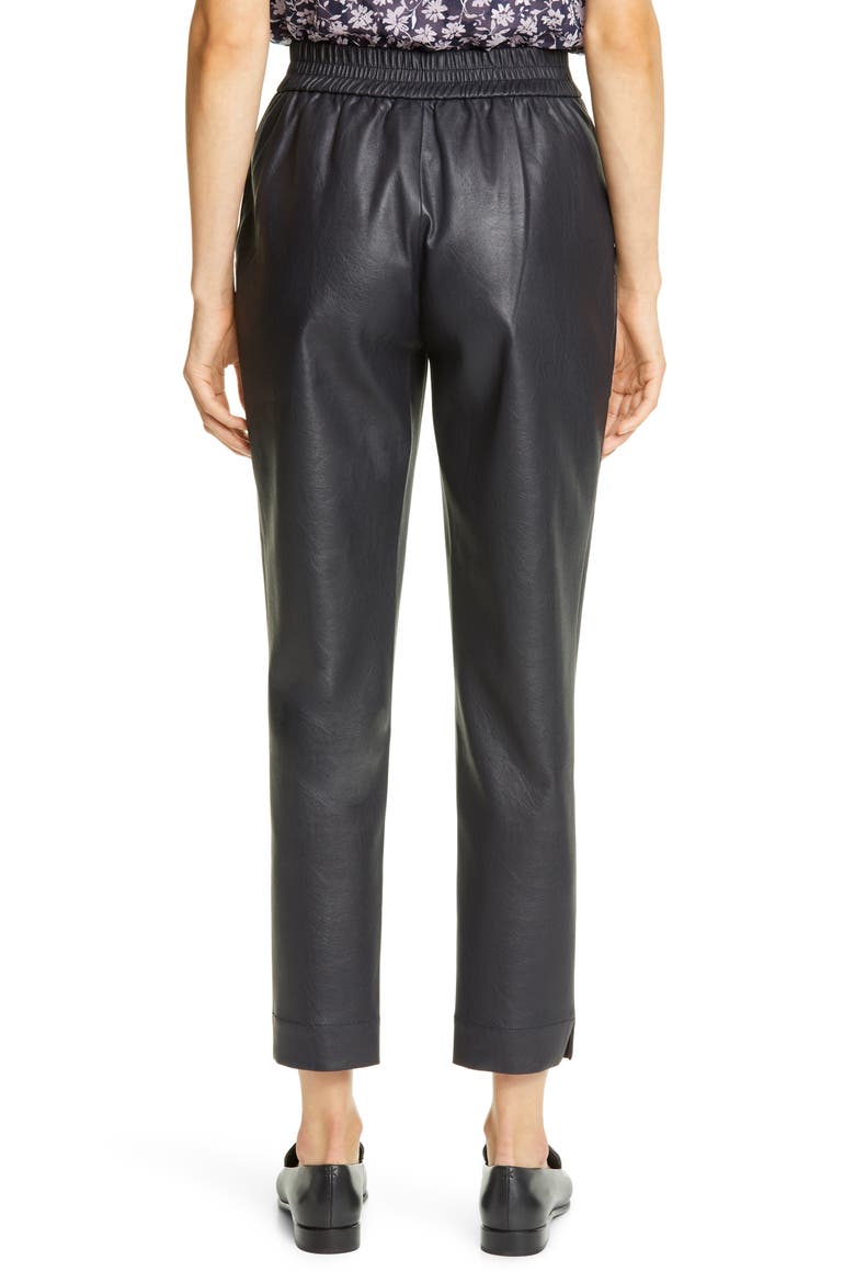 Faux Leather Pants, Alternate, color, NAVY