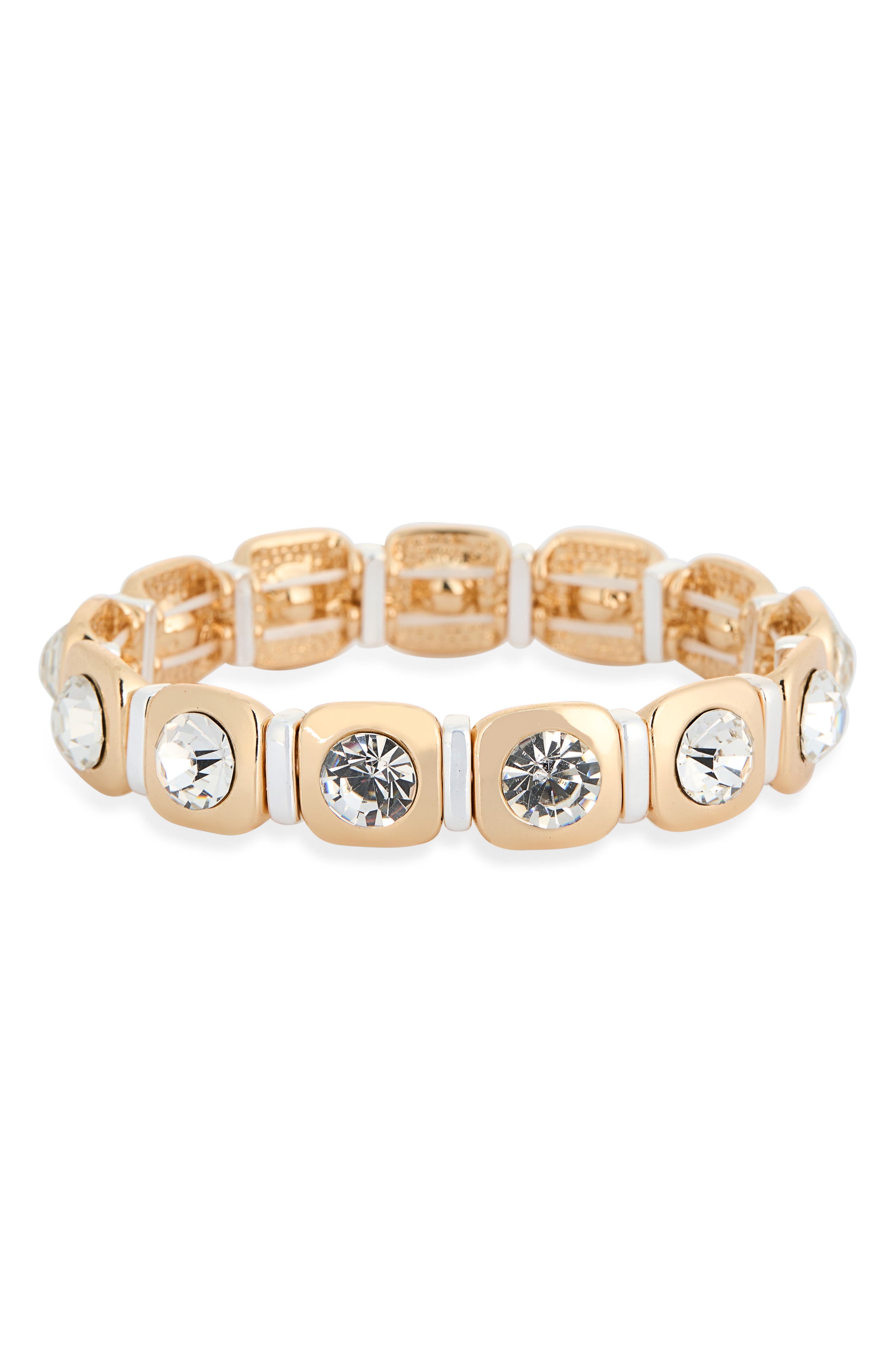Crystal Accent Stretch Bracelet
