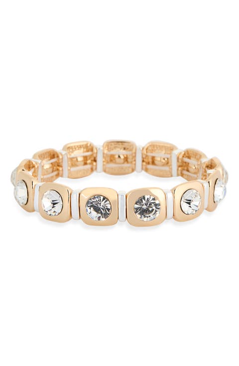 Crystal Accent Stretch Bracelet