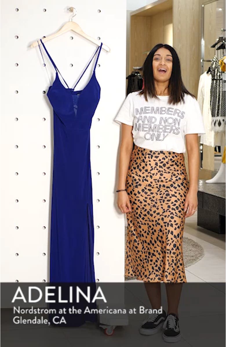 Lace-Up Back Evening Dress, sales video thumbnail