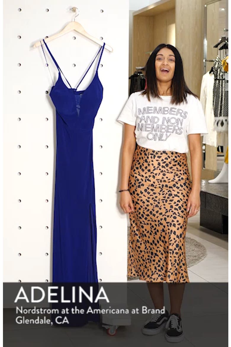 Lace-Up Back Evening Dress video